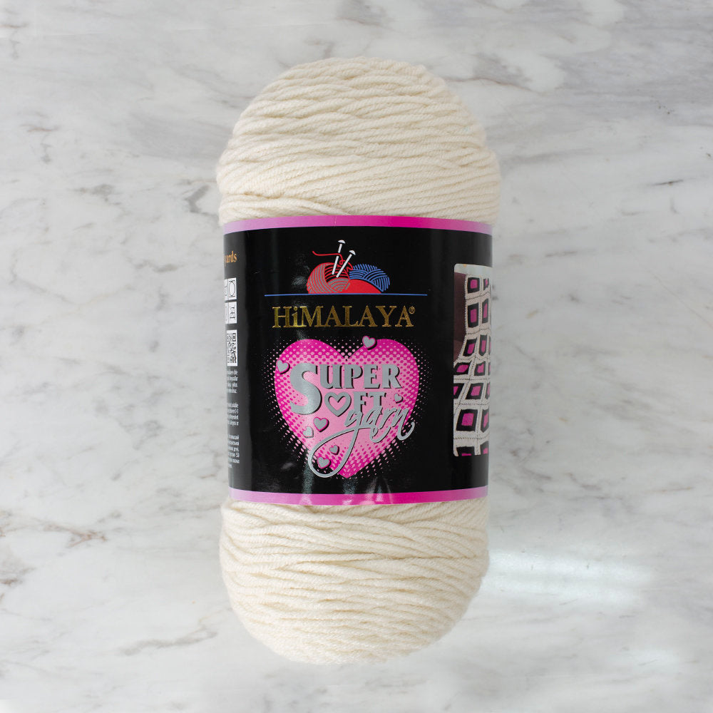 Himalaya Süper Soft Yarn 200 Gr Krem El Örgü İpi - 80837